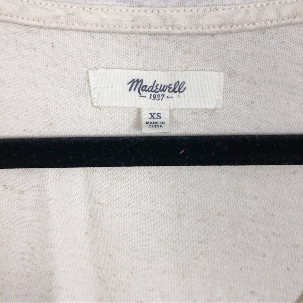 Madewell Aztec Embroidered Top Boho Cream XS - Picture 5 of 6